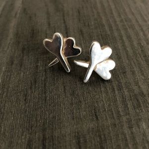 NEW Sterling Silver Heart Earrings
